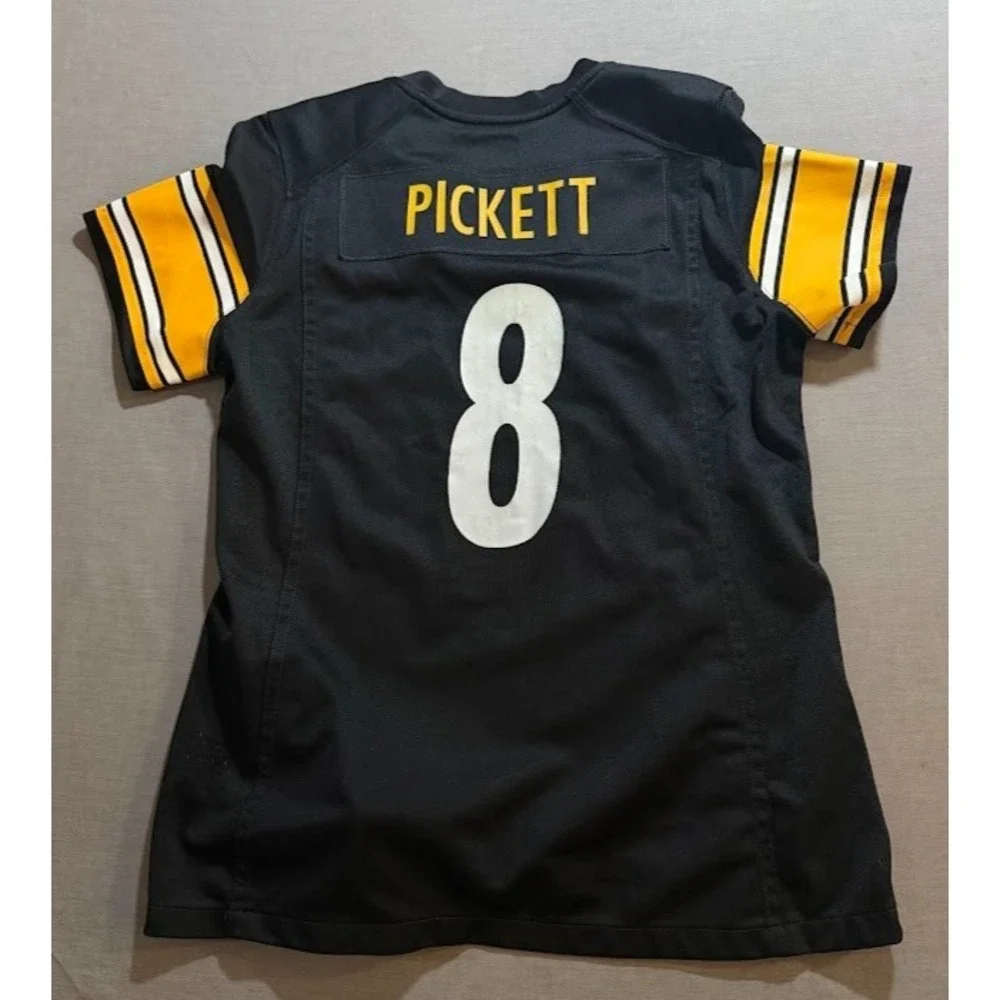 Pittsburg Steelers Pickett #8 Nike Jersey Boys Medium Black Short Sleeve. - Picture 7 of 11